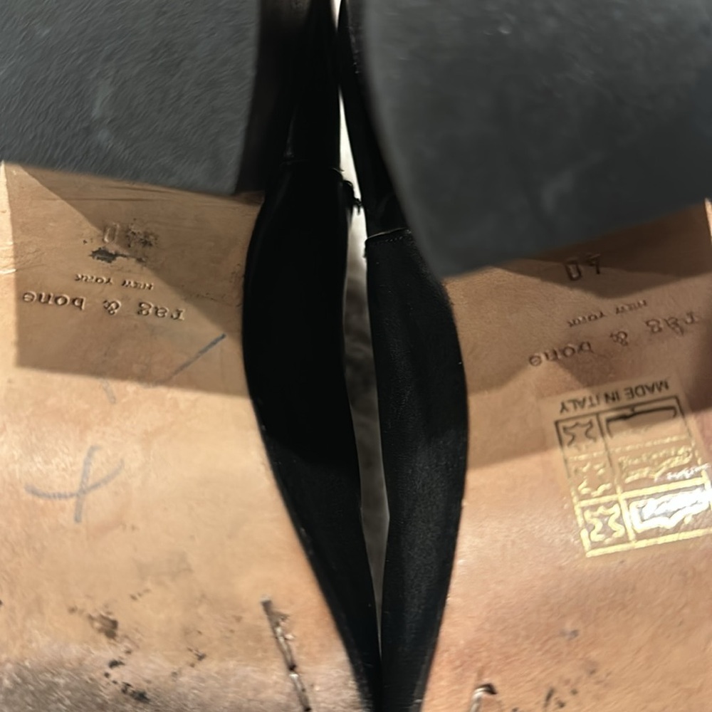 Rag and Bone Harrow Booties in Black Leather size 40 - Picture 9 of 12